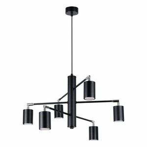 Fekete fém függőlámpa Virta – Sollux kép