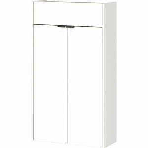 Fehér szekrény tölgyfa dekorral 56x97x22 cm Ameca – Germania kép