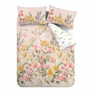 Rózsaszín kétszemélyes ágyneműhuzat 200x200 cm Countryside Floral – Catherine Lansfield kép