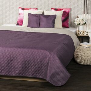 4Home Doubleface ágytakaró, lila/bézs, 220 x 240 cm, 2x 40 x 40 cm kép