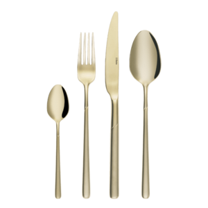 16 darabos evőeszköz-készlet – Kyoto PVD homokfúvott pezsgőszínben - 103592 kép