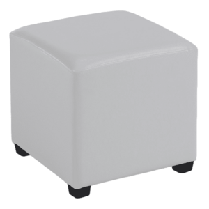 Puff, fehér textilbőr, NIKI NEW kép