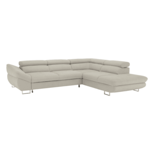 Sarokülőgarnitúra, szürke-bézs taupe, jobbos, FABIA kép