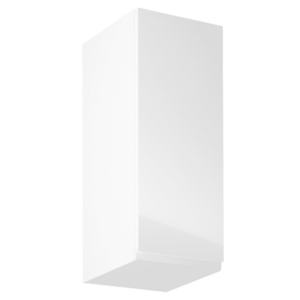 Felsőszekrény, fehér/fehér extra magasfényű, jobbos, AURORA G30 kép