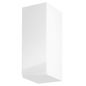 Felsőszekrény, fehér/fehér extra magasfényű, balos, AURORA G30 kép