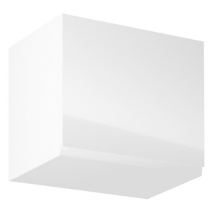 Felsőszekrény, fehér/fehér extra magasfényű, AURORA G50K kép