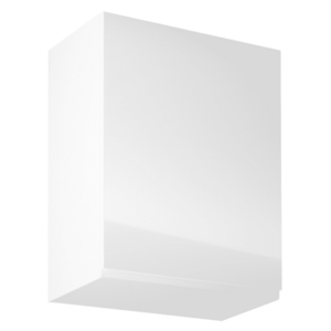 Felsőszekrény, fehér/fehér extra magasfényű, jobbos, AURORA G601F kép