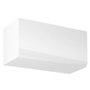 Felsőszekrény, fehér/fehér extra magasfényű, AURORA G80K kép