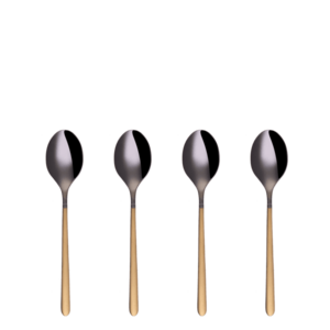 Kávéskanál 4 darabos készlet - Porto PVD sötét titán / arany homokfúvott - 110296 kép