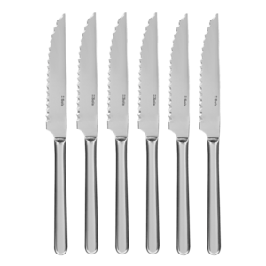 6 darab steak kés ezüst magnetes dobozban - Como - 110507 kép