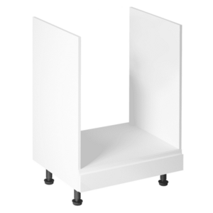 Szekrény a beépíthető készülékekre, fehér/fehér extra magasfényű, AURORA D60ZK kép