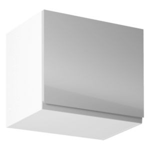 Felsőszekrény, fehér/szürke extra magasfényű, AURORA G50K kép