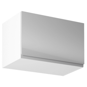 Felsőszekrény, fehér/szürke extra magasfényű, AURORA G60KN kép