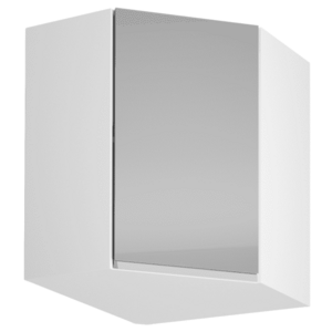 Felsőszekrény, fehér/szürke extra magasfényű, AURORA G60N kép