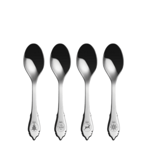 Kávés kanál készlet 4 db lézeres karácsonyi képekkel - Duke - 119920 kép