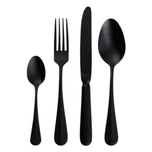 Evőeszköz készlet 24db - Baguette Vintage PVD schwarz Stone Wash - 123323 kép