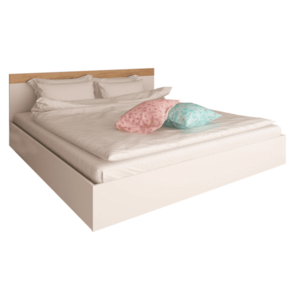 Dupla ágy, 160x200, féher/artisan tölgy, GABRIELA kép