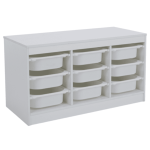 Rendszerező tárolódobozokkal, fehér, TRIMAL kép