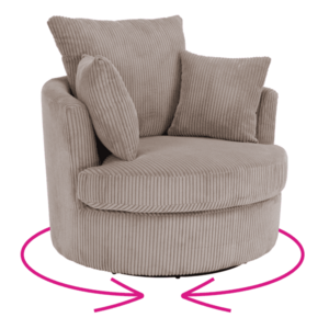 Relaxációs forgófotel, szürkésbarna, SALTER kép