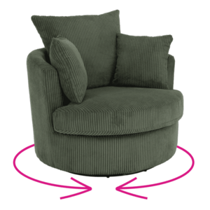 Relaxációs forgófotel, sötétzöld, SALTER kép