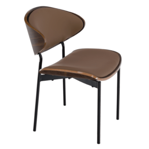 Étkezőszék, camel/dió/fekete, MARSIA kép