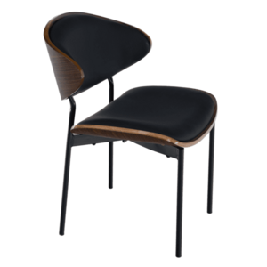 Étkezőszék, fekete/dió/fekete, MARSIA kép