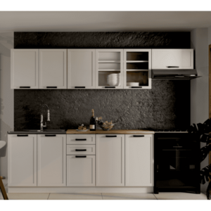 Konyhabútor, 2, 6 m, kasmír/wotan tölgy, ELGIA kép