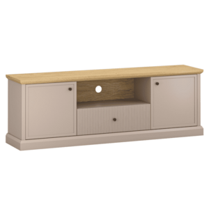 TV-asztal, szürkésbarna Taupe/kő tölgy, IDOL 2D1S kép