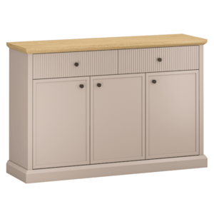 Komód, szürkésbarna Taupe/kő tölgy, IDOL 3D2S kép