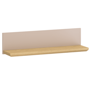 Fali polc 90, szürkésbarna Taupe/kő tölgy, IDOL kép