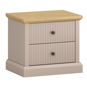 Éjjeliszekrény, szürkésbarna Taupe/kő tölgy, IDOL 2S kép