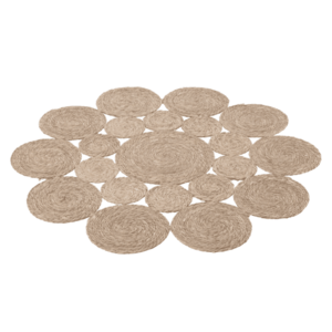 Kerek szőnyeg, természetes, tengeri fű, 120 cm, TABAN kép