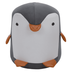 Puff pingvin formában, szürke/fehér, RAINO kép