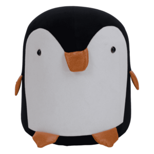 Puff pingvin formában, fekete/fehér, RAINO kép