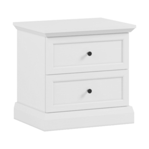 Éjjeliszekrény, fehér, LOCCA NS kép