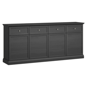 Komód, fekete grafit, LOCCA K4D4S kép