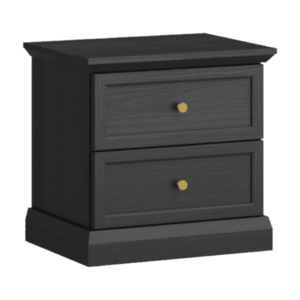 Éjjeliszekrény, fekete grafit, LOCCA NS kép