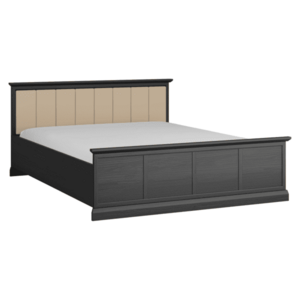 Ágy rácssal, fekete grafit, 160x200, LOCCA L160 kép