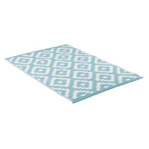 Teraszszőnyeg, kék/fehér/mintás, 120x180, MEIRI TYP 2 kép