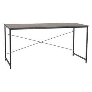 Íróasztal, beton/fekete, 150x60 cm, MELLORA kép
