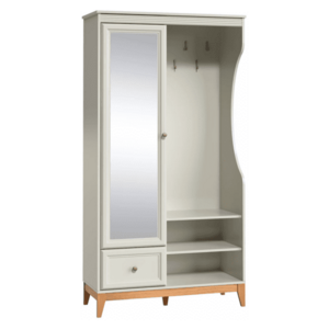 Előszobai bútorszett, kasmír krém/tölgy, VENDY W kép