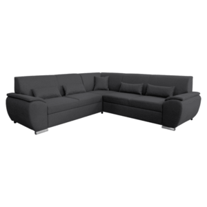 Ülőgarnitúra, jobbos, szövet sötétszürke, AMILA ROH kép