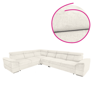 Ülőgarnitúra, krémszínű Sereno szövet, SEGORIA LUX kép