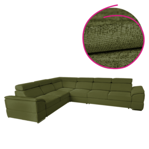 Ülőgarnitúra, zöld Majestic szövet, SEGORIA LUX kép