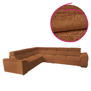 Ülőgarnitúra, terrakotta Majestic szövet, SEGORIA LUX kép