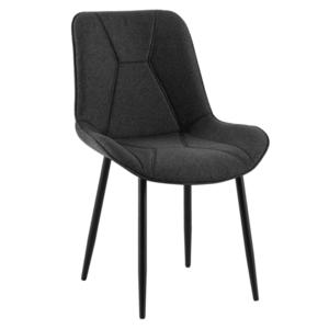 Étkezőszék, sötétszürke/fekete, DELTA kép
