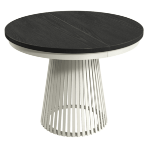 Kihúzható étkezőasztal, fekete/kasmír, 100-180x76, 6 cm, GERDONY kép