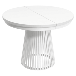 Kihúzható étkezőasztal, fehér, 100-180x76, 6 cm, GERDONY kép