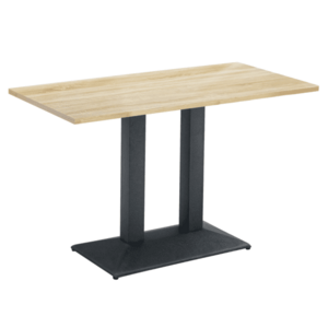 Bisztró asztal, tölgy sonoma/fekete, 120x60 cm, RINALDO TYP 2 kép