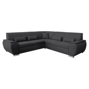 Ülőgarnitúra, szövet sötétszürke, balos, AMILA ROH kép